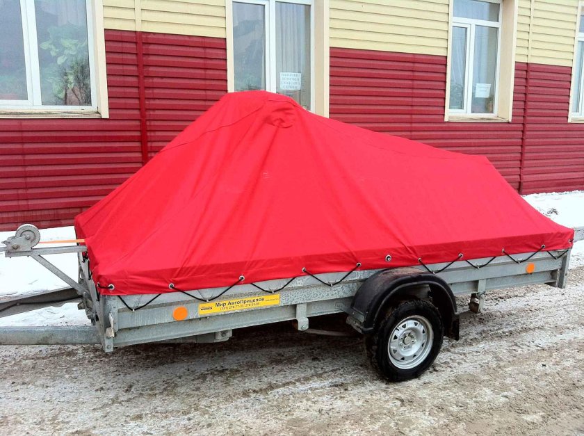 Подъемный тент на прицеп МЗСА