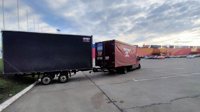 Прицеп тентованный профтрейлер 86600a