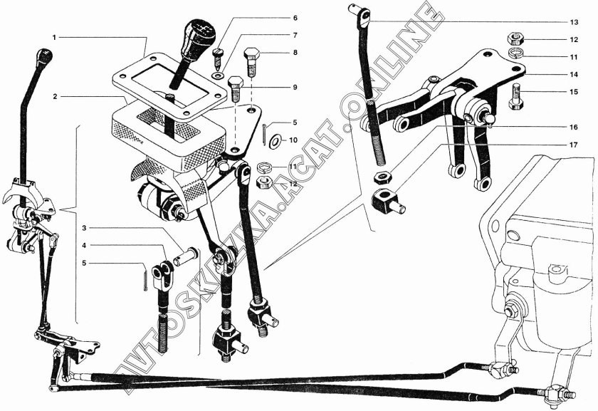 Рычаг КПП УАЗ 452 Буханка