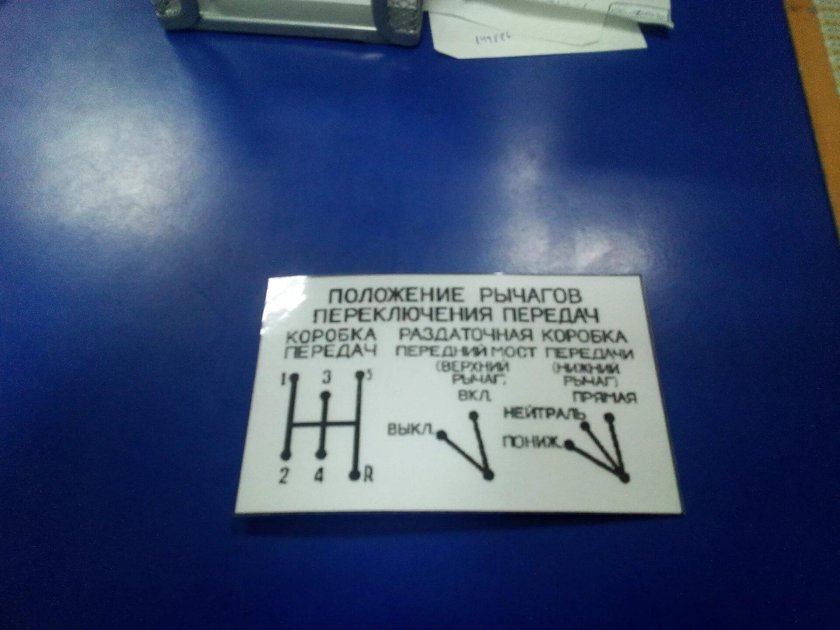 Рычаги включения раздатки УАЗ 469