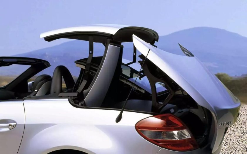 Мерседес СЛК кабриолет крыша