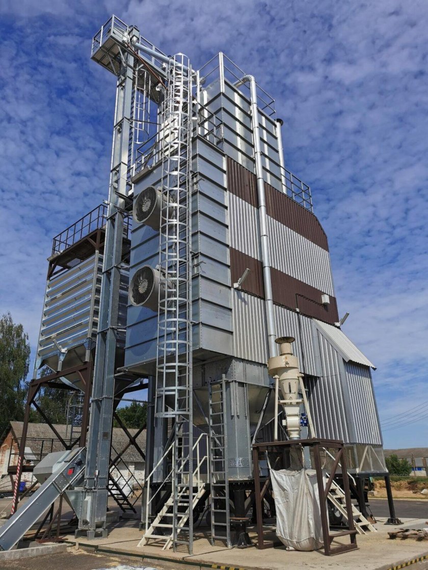 Сушка зерна на элеваторе