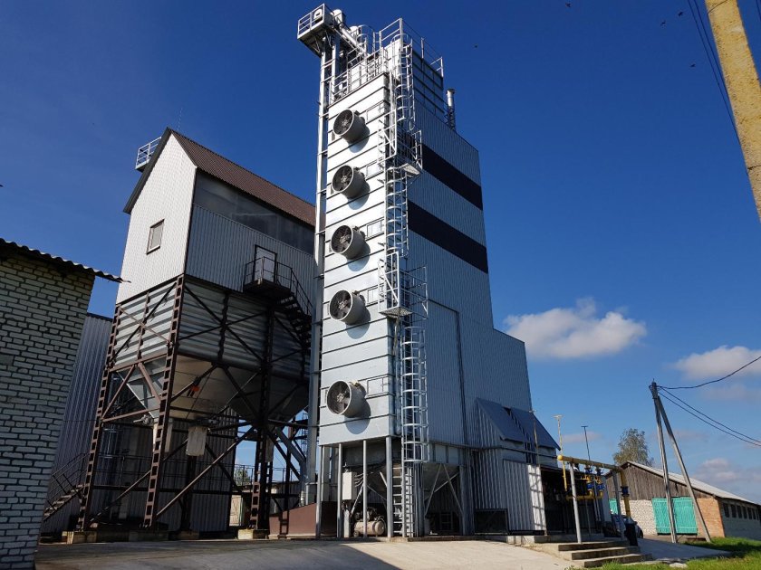 Шахтная зерносушилка