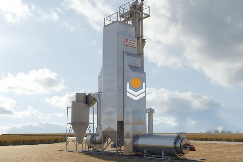 Шахтная зерносушилка СЗШ-16