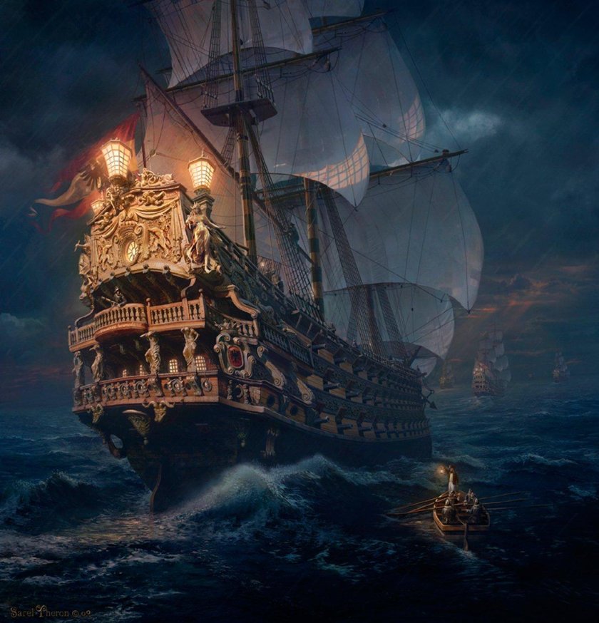 Корабль призрак Галеон