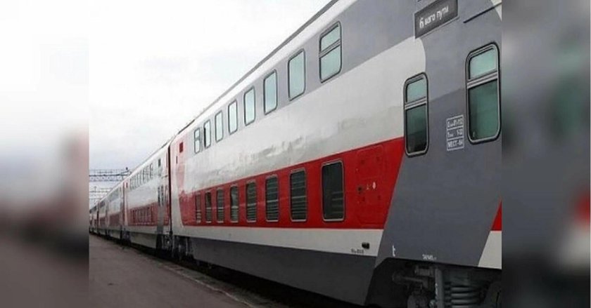 Поезд Пальмира двухэтажный Санкт-Петербург