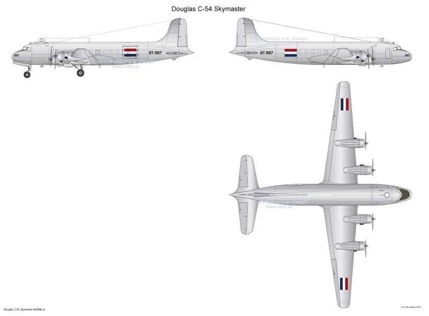 C-54 Skymaster чертежи