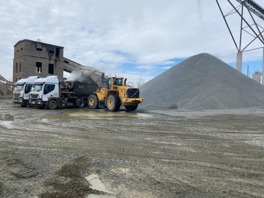 Щебень пыль