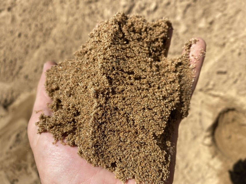 Песок карьерный намывной