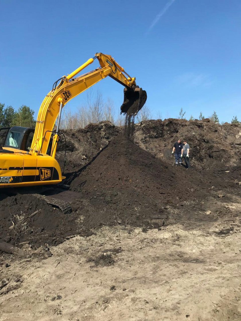 Экскаватор котлован