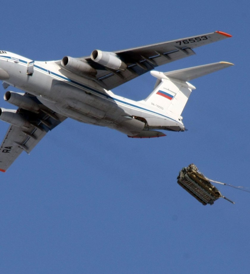 Десантирование техники с ил 76