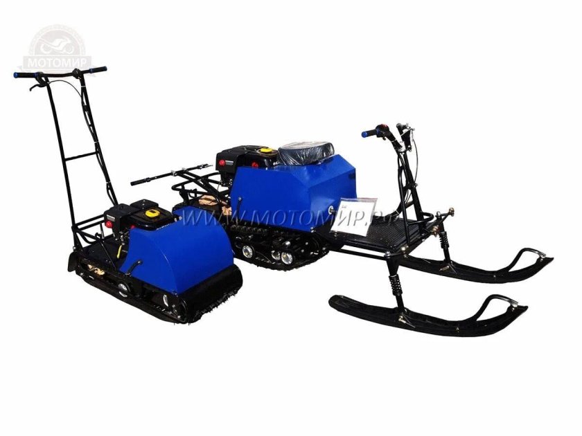 Мотобуксировщик Лидер Дельта 2 с лыжным модулем
