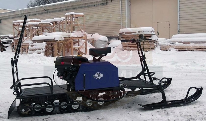 Мотобуксировщик Лидер с лыжным модулем 15 л/с