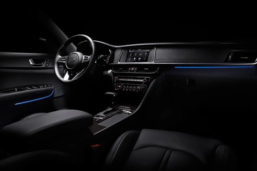 Kia Optima 2019 подсветка салона