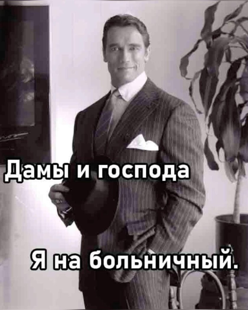 Арнольд в пиджаке