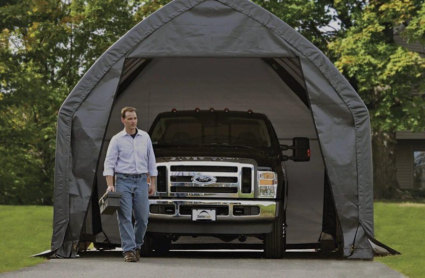 Гараж тентовый SHELTERLOGIC 3,7x6,1x2,5 м