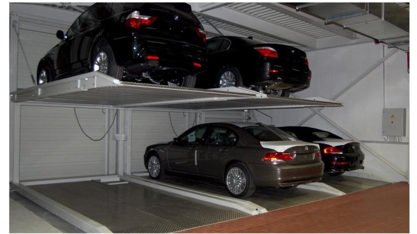 Автоматизированная двухуровневая парковочная система