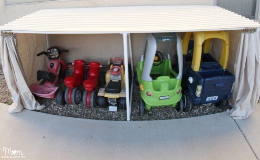 Хранение машинок в детской