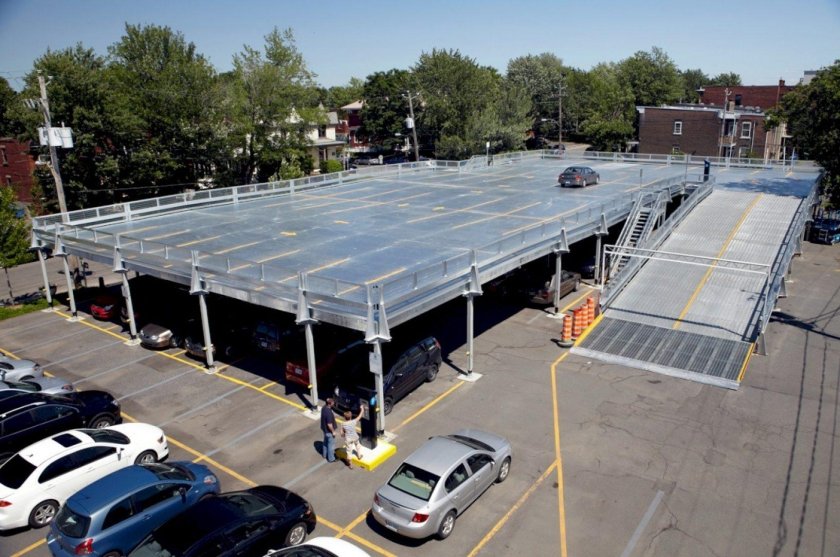 Открытый многоуровневый паркинг