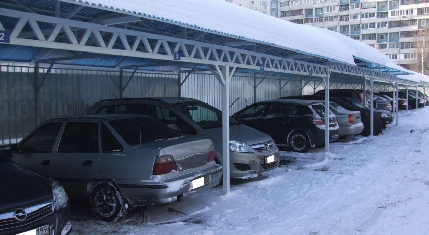 Крытая парковка для авто