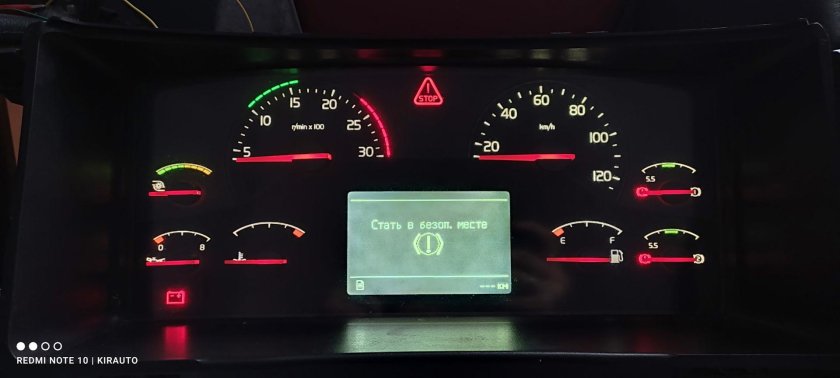 Распиновка панели приборов Volvo fh12