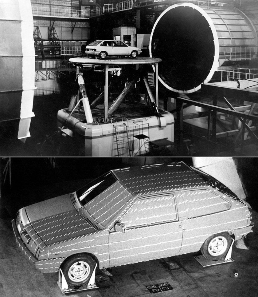ВАЗ 2108 В аэродинамической трубе