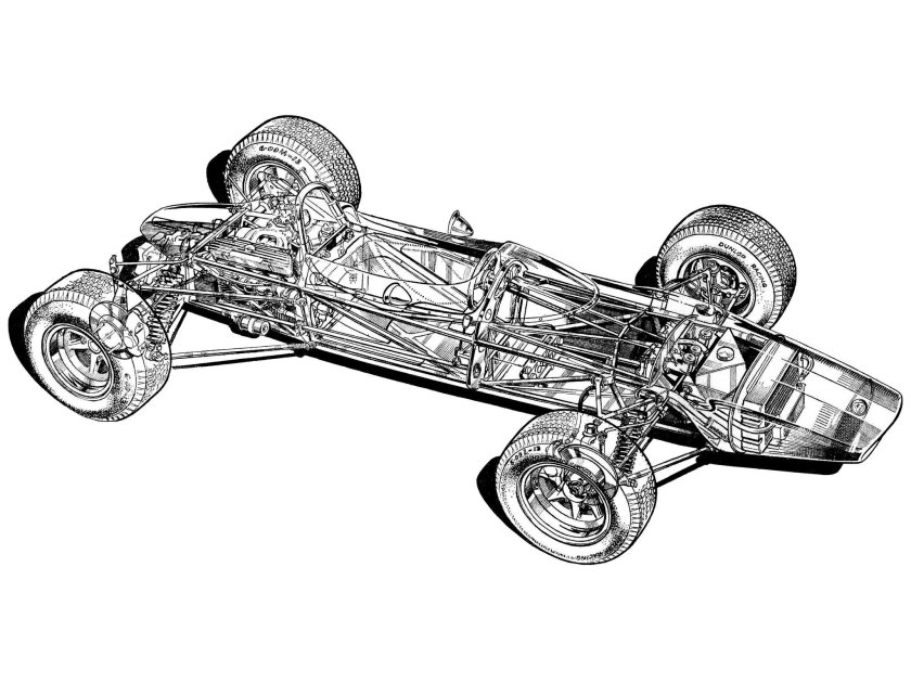 Гоночный Болид рисунок