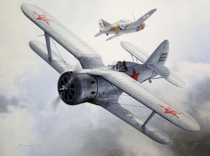 Истребитель биплан и-15