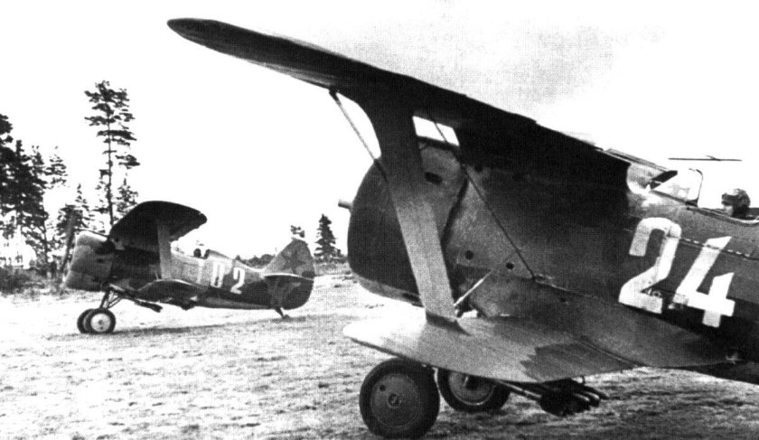 Истребителях и-153 1941