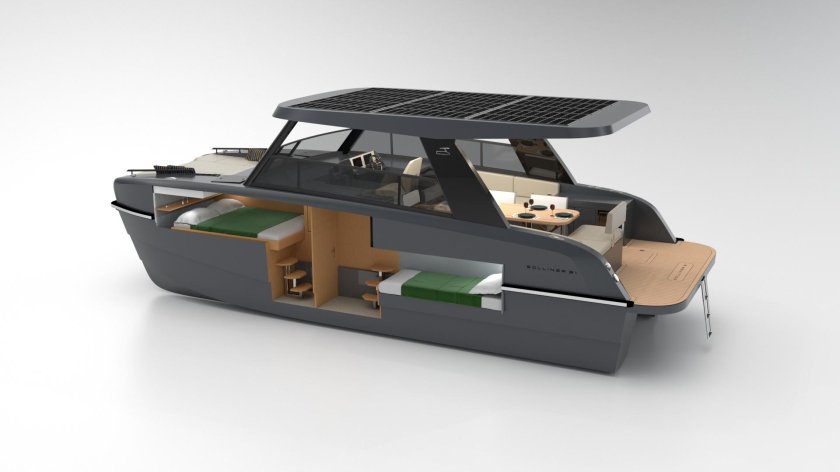 Лодка катамаран