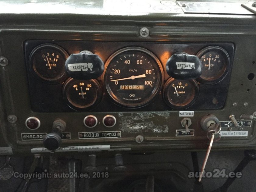 Урал 375 приборная панель