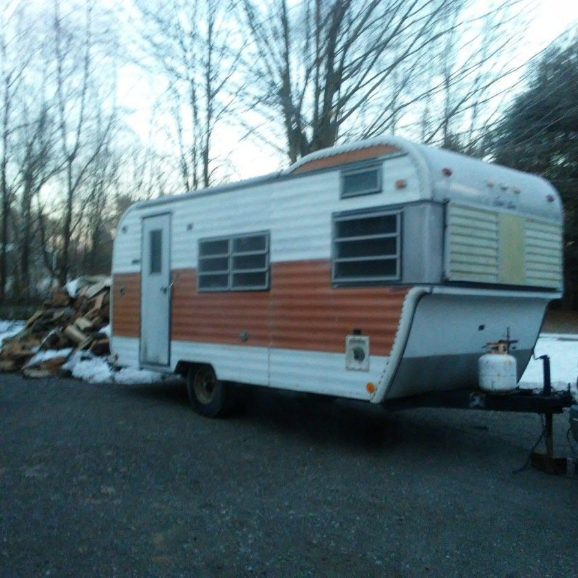 Vintage caravan camper
