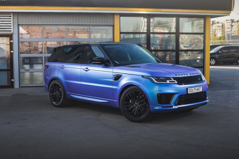 Рендж Ровер Велар синий