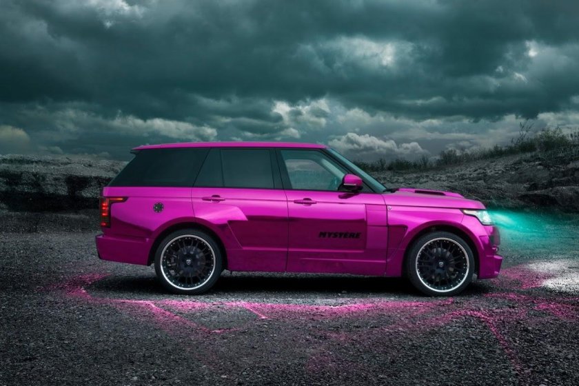 Рендж ровер спорт розовый