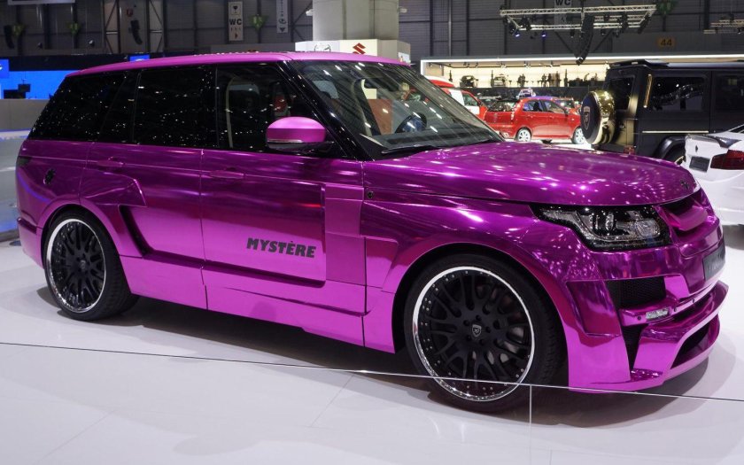 Рендж ровер спорт розовый