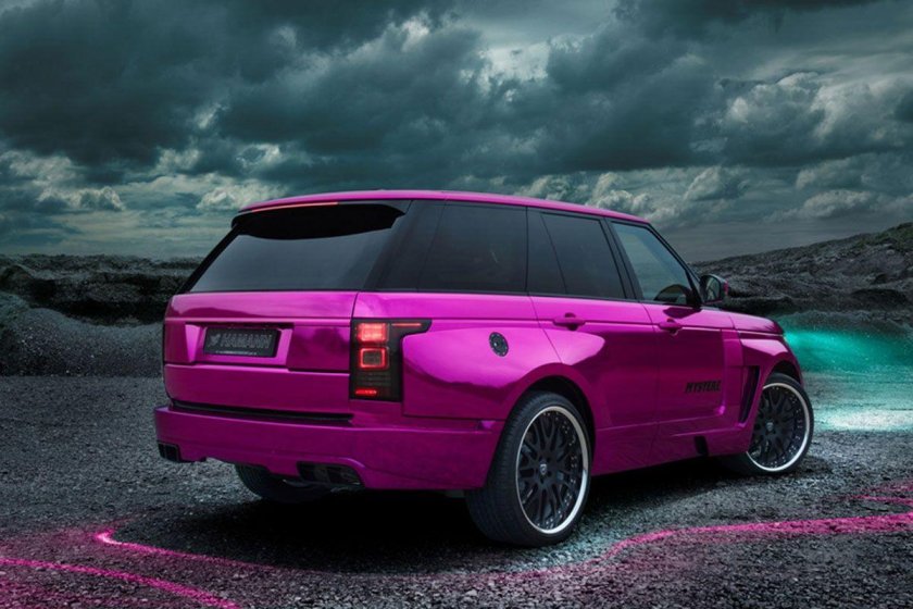 Рендж ровер спорт розовый