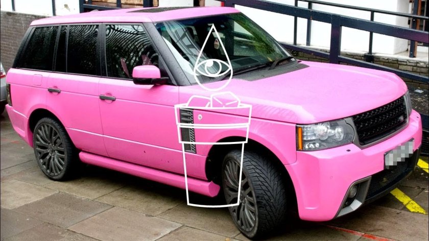 Розовый Рендж Ровер