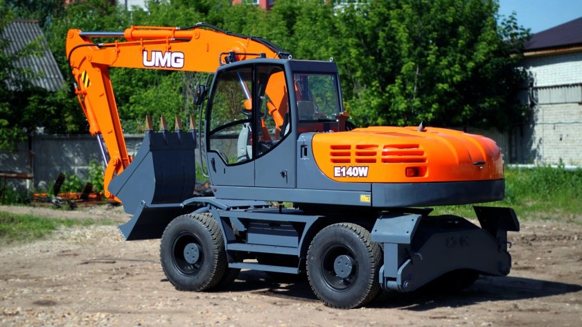 E140w колесный экскаватор