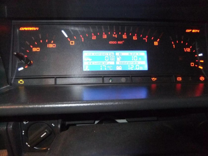 Бортовой компьютер ВАЗ 2109 высокая панель