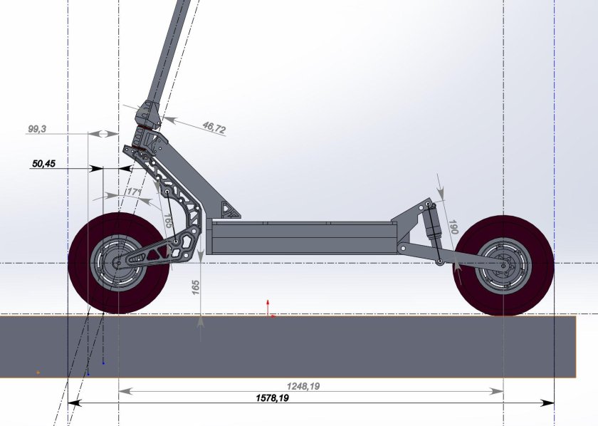 Рама электросамоката 11 дюймов