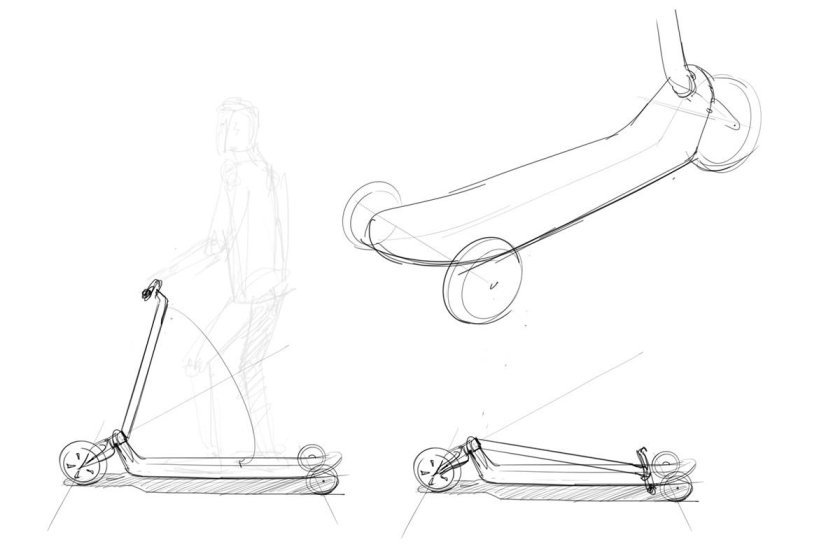 Самокат чертеж