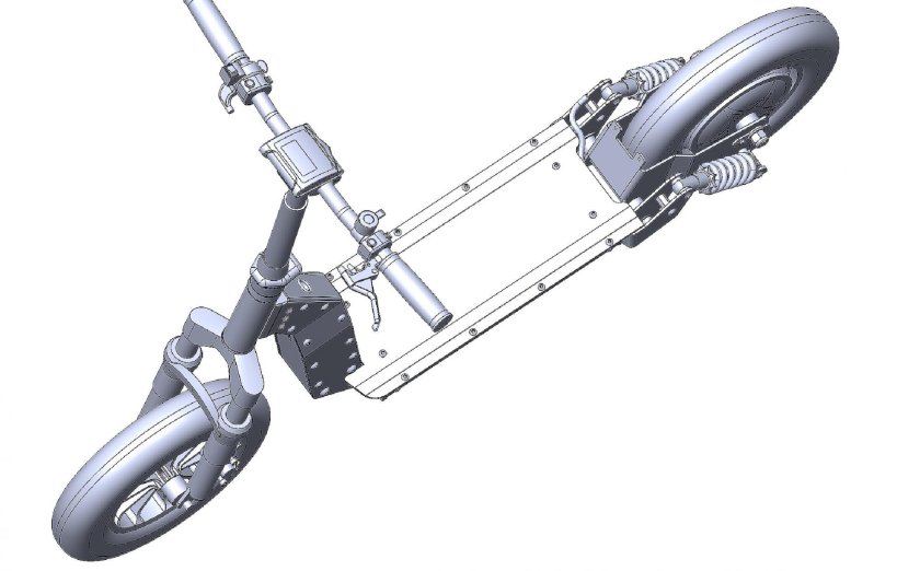 Чертеж деки электросамоката