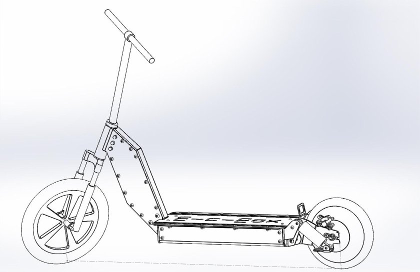 Самокат чертеж
