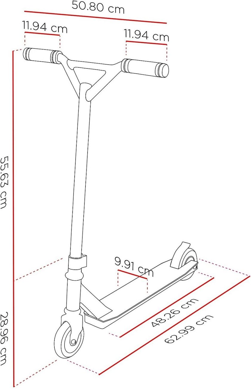 Чертеж трюкового самоката