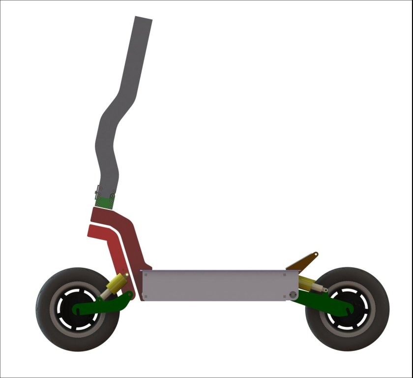 Маятниковая подвеска электросамоката