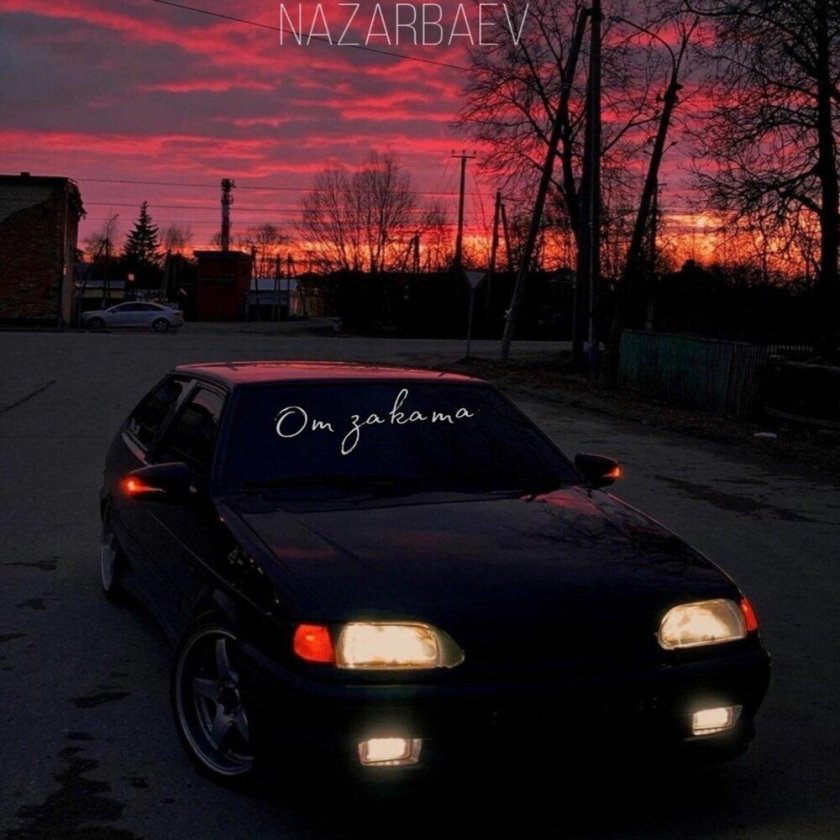 ВАЗ 2114 черная ночью