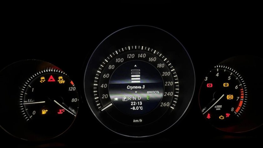 Mercedes w204 приборная панель