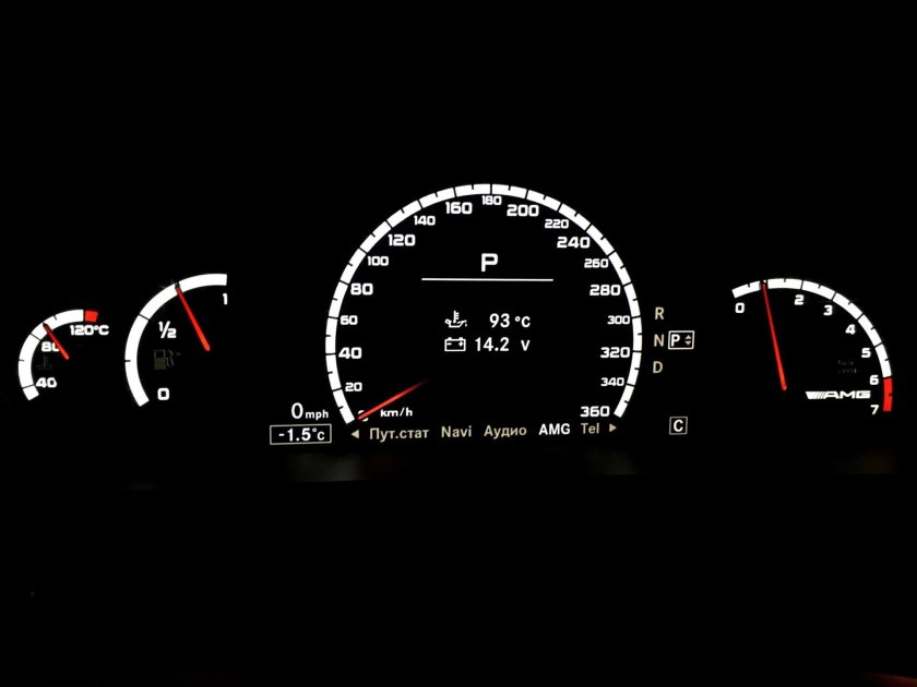 Приборная панель 221 Мерседес