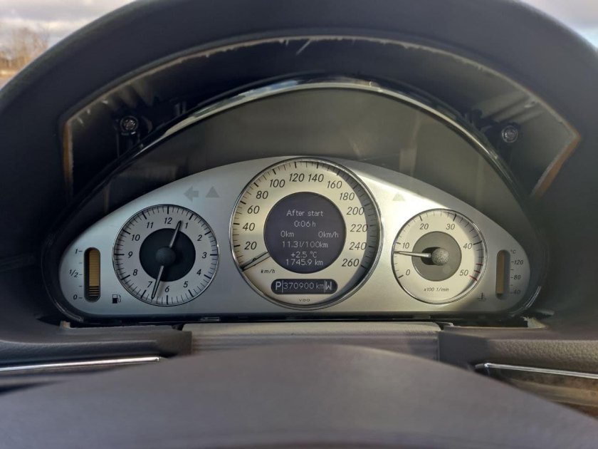 Приборка w211 Рестайлинг