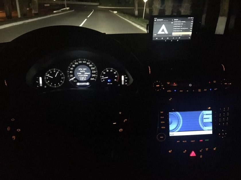 Подсветка салона Мерседес w211